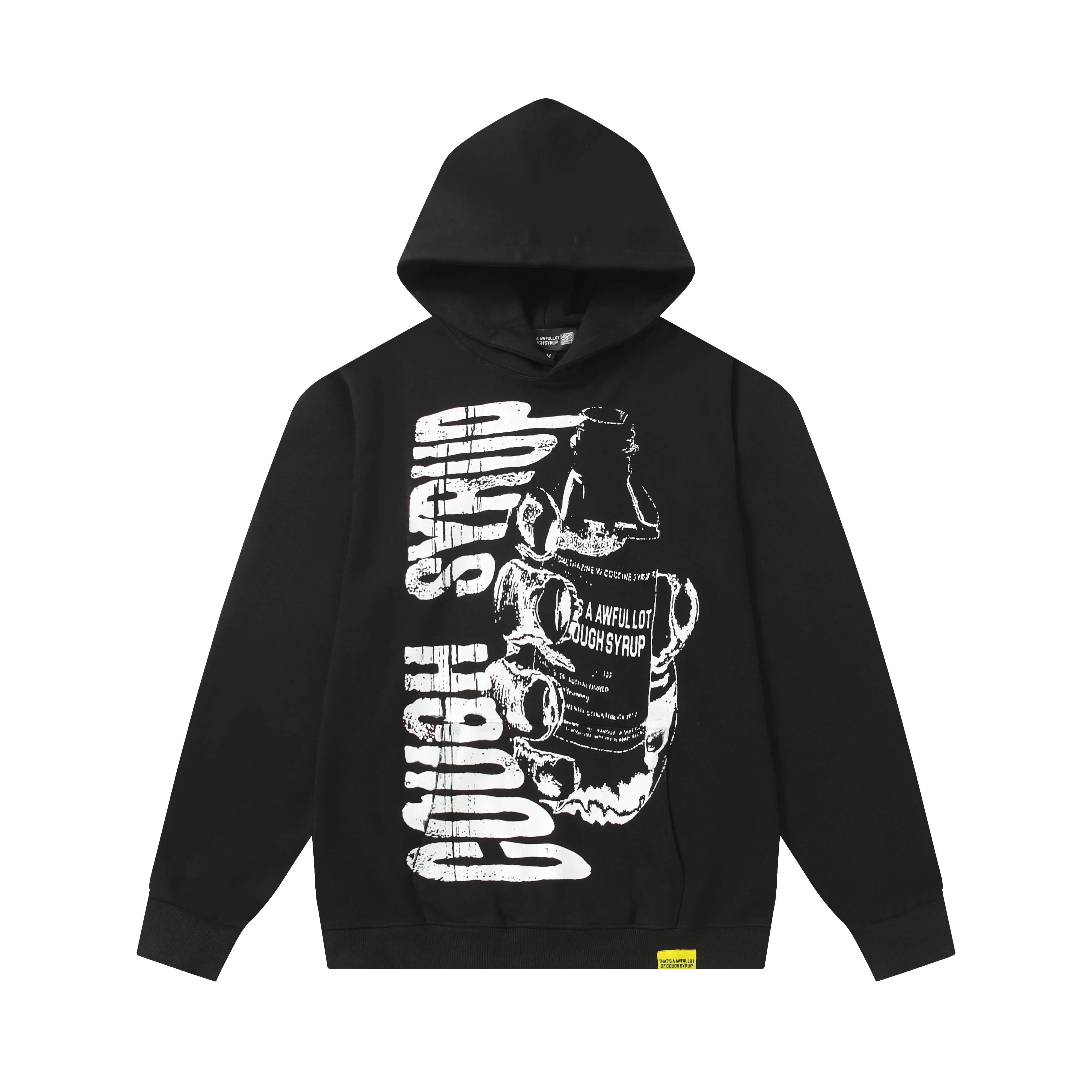 C # Black/Cream White/ ｜ THAT'S A AWFUL LOT OF COUGH SYRUP In Stock Same Style. （fabric): 100 Sizes（size）：S-M L X L （colour）： /Cream White/ 👉